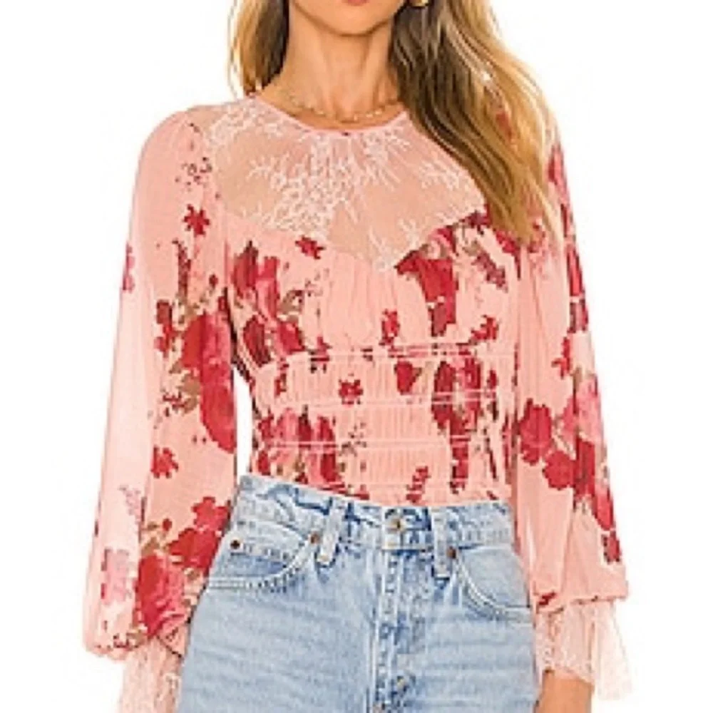 Free People Daphne Blouse in Romantic‎ Combo